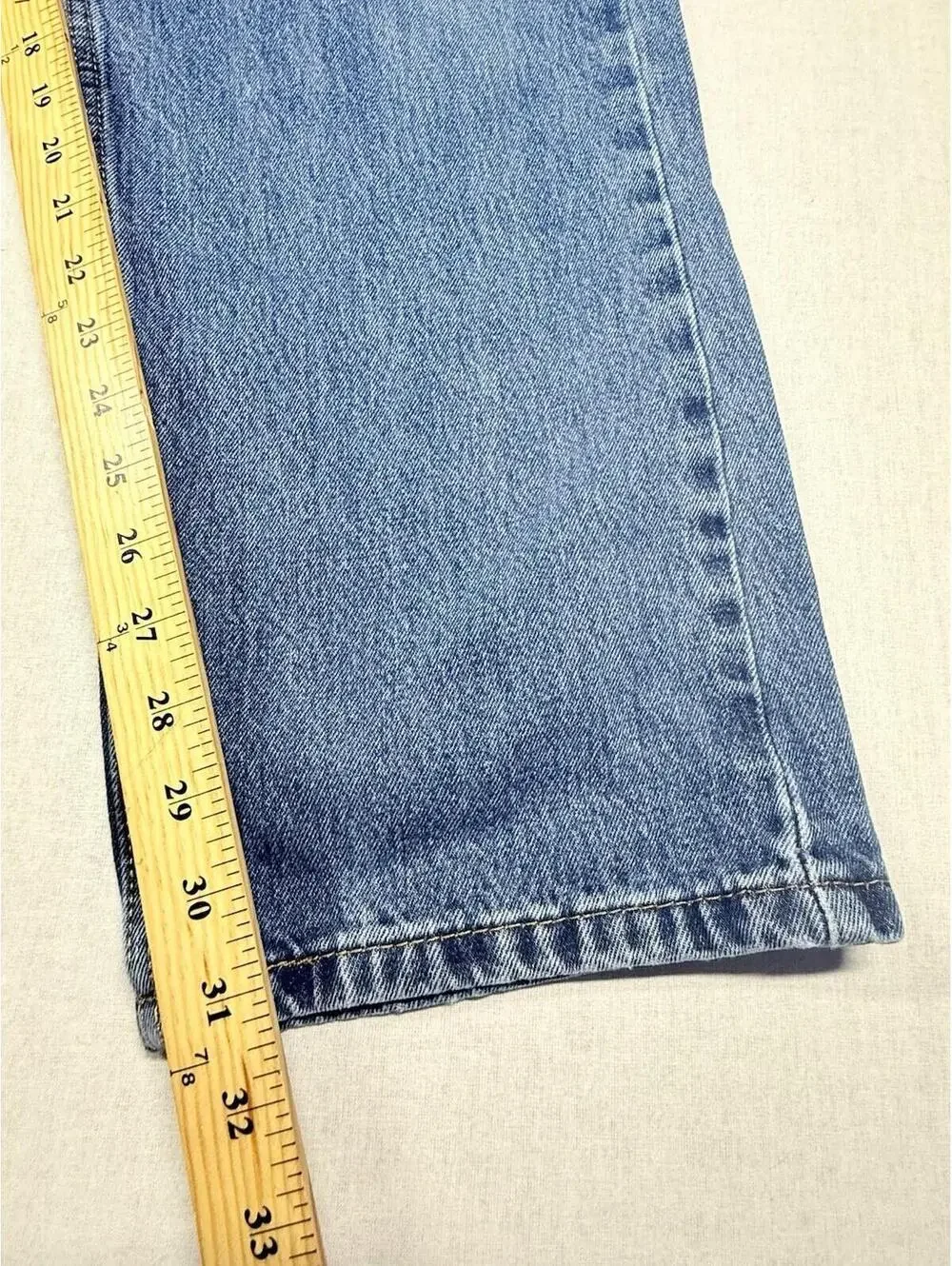 Levi 505 Jeans Mens 38X34 (36x31.5) Blue Medium Cotton Western Straight Leg EUC‎